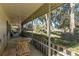 Relaxing screened porch with great yard views, perfect for enjoying the outdoors at 10376 Se 43Rd Ct, Belleview, FL 34420