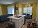 Bright eat-in kitchen featuring a large island, stainless steel appliances, and an open concept layout at 4838 Sw 130Th St, Ocala, FL 34473