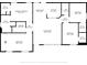 Detailed floor plan showcasing the layout of the bedrooms, bathrooms, kitchen, and living areas at 644 Sw 2Nd St, Ocala, FL 34471