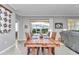 Dining area with wood table and view to the outside at 8245 Sw 78Th Terrace Rd, Ocala, FL 34476