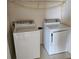 An efficient laundry room features a washer and dryer for convenience at 162 Riggings Way, Clermont, FL 34711