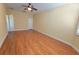 Spacious bedroom featuring hardwood floors and neutral colored walls at 16276 Sw 14Th Ct, Ocala, FL 34473