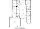 Detailed floor plan illustration outlining the layout of the home, including room dimensions at 16276 Sw 14Th Ct, Ocala, FL 34473