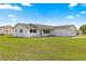 Well-manicured front yard with lush grass leading up to a charming one-story home at 17421 Se 107Th Ct, Summerfield, FL 34491