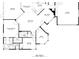 Detailed floorplan showcasing layout of rooms, including the primary bedroom, living room, and kitchen at 17818 Se 120Th Ct, Summerfield, FL 34491