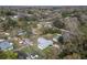 Aerial view of the property nestled among lush trees in a serene residential neighborhood at 3204 Ne 16Th Ave, Ocala, FL 34479