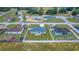 The aerial image captures the home's layout, and the newly installed backyard fence at 6 Dogwood Loop Ave, Ocala, FL 34472