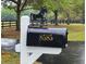 Close-up of a mailbox with a horse ornament, adding charm to the property at 8585 Nw 162Nd Ct, Morriston, FL 32668