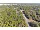 A scenic aerial shot features a tree-lined street with houses nestled among the trees at 18301 Sw 69Th Loop, Dunnellon, FL 34432