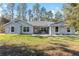 Charming one-story home with manicured lawn, inviting entry and a row of pines in the background at 18301 Sw 69Th Loop, Dunnellon, FL 34432