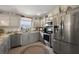 Modern kitchen featuring stainless steel appliances and attractive countertop space at 1986 Altamonte Way, The Villages, FL 32162