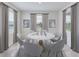 Bright dining room with a marble-topped table, neutral decor, and large windows for plenty of natural light at 3071 Canopy Oak Blvd, Wildwood, FL 34785