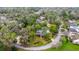Aerial view of a charming home surrounded by mature trees at 1628 Se 29Th Ter, Ocala, FL 34471