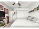Spacious bedroom offering neutral walls, plush carpet, and a closet for ample storage at 1956 Nw 50Th Cir, Ocala, FL 34482