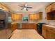 Cozy kitchen features stainless steel appliances, tile backsplash, and recessed lighting at 4301 Se 6 Ave, Ocala, FL 34480
