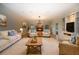 Warm living room featuring a fireplace, neutral furniture, and an area rug at 4301 Se 6 Ave, Ocala, FL 34480