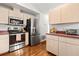 Modern kitchen featuring stainless steel appliances at 53 Juniper Trail Cir, Ocala, FL 34480