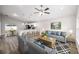 Bright and airy living room with modern furnishings, flowing into the kitchen at 6620 Se 108Th Ln, Belleview, FL 34420