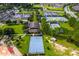 Aerial view of the community center including basketball, tennis, and pickleball courts at 7234 Sw 91St Ct, Ocala, FL 34481
