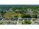 Scenic aerial view showcases a lovely community with pond, mature trees, and well-maintained homes at 8832 Sw 108Th St, Ocala, FL 34481