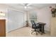 Bedroom featuring a large closet, a window, and a contemporary desk at 1000 Woodward Oaks Cir, Eustis, FL 32726
