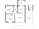 Here is a floor plan of the home with a living room, bedrooms, kitchen, and bathroom at 10495 Sw 100Th Ave, Ocala, FL 34481