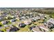 Aerial view showcases homes with lush lawns and beautiful landscaping in a vibrant neighborhood at 11013 Se 169Th Pl, Summerfield, FL 34491