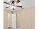 Bright bedroom with a ceiling fan and neutral walls at 11013 Se 169Th Pl, Summerfield, FL 34491