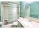 Bathroom featuring vanity, mirror, shower and toilet at 3447 Sw 19Th Pl, Ocala, FL 34474