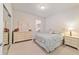 Inviting bedroom featuring a white dresser, mirrored closet, and a comfortable bed at 7092 Sw 93Rd Ave # 1, Ocala, FL 34481