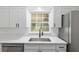 Close up of kitchen featuring white cabinets, stainless steel appliances, and an undermount sink at 7280 Se County Highway 25A, Belleview, FL 34420