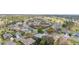 An aerial view shows a residential neighborhood with mature trees and community tennis and golf at 8961 Se 130Th Loop, Summerfield, FL 34491