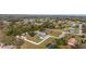 Aerial view of the property and surrounding neighborhood with lush green trees at 9798 Se 145Th Pl, Summerfield, FL 34491