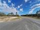 Street view capturing the road's curve under a vibrant blue sky speckled with fluffy clouds and roadside trees at Tbd Malauka Rd, Ocklawaha, FL 32179