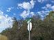 Street sign amidst lush greenery, set against a backdrop of a clear, cloud-filled blue sky at Tbd Malauka Rd, Ocklawaha, FL 32179