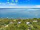 Stunning aerial view showcasing the waterfront property and surrounding landscape, nestled by the lake at 12336 E Highway 25, Ocklawaha, FL 32179