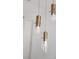 Pendant lights with clear glass and gold colored hardware at 12882 Se 42Nd Ct, Belleview, FL 34420