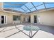 Covered outdoor lanai with built-in pool offering a relaxing retreat with ample space for seating at 5891 Nw 26Th St, Ocala, FL 34482