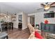 Open-plan living room leading to kitchen and dining room at 615 Midway Dr # B, Ocala, FL 34472