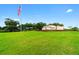 Well maintained community sign with beautiful landscaping and green grass at 7908 Sw 89Th Cir, Ocala, FL 34481