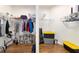 Spacious walk-in closet featuring organization system and laminate wood flooring at 8342 Sw 82Nd Loop, Ocala, FL 34481