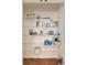 Organized pantry with wire shelving, offering ample storage for kitchen essentials at 8342 Sw 82Nd Loop, Ocala, FL 34481