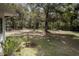 Spacious backyard with manicured lawn and mature trees providing privacy at 8380 Se 7Th Avenue Rd, Ocala, FL 34480