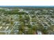 An aerial view of the neighborhood showing the homes are surrounded by mature trees at 8917 Sw 101St Ln, Ocala, FL 34481