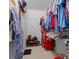 Walk-in closet with ample hanging space and storage shelves for organized wardrobe solutions at 8917 Sw 101St Ln, Ocala, FL 34481