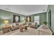 Cozy living room with stylish decor and lots of seating at 1073 Vinsetta Cir, Winter Garden, FL 34787