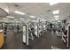 Well-equipped gym featuring treadmills, weight machines, and plenty of space for a full body workout at 13751 Se 88Th Ct, Summerfield, FL 34491