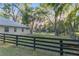 Fenced backyard featuring mature trees, providing shade and privacy on this large property at 13920 Ne 38Th Ave, Anthony, FL 32617