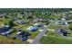 Real estate aerial view of a suburban neighborhood featuring single-Gathering homes and tree-lined streets at 14 Juniper Drive Crse, Ocala, FL 34480