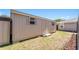 Exterior view of the home's shed, providing additional storage space and functionality to the property at 5041 Ne 4Th St, Ocala, FL 34470